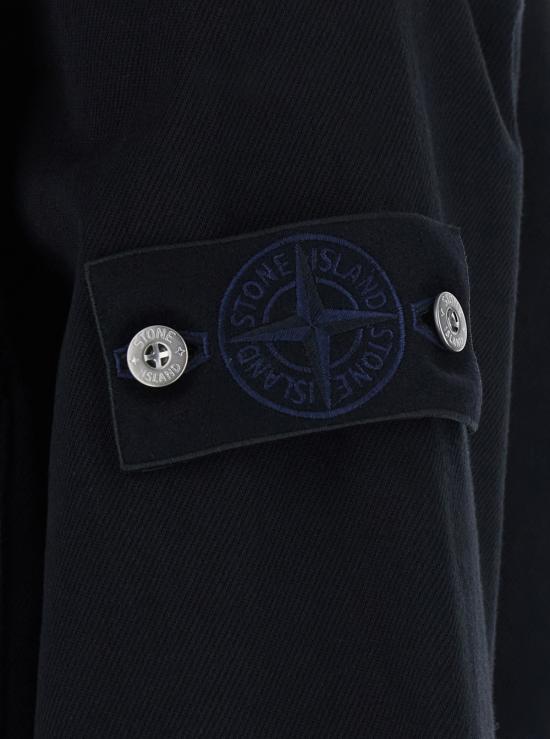 26FW 스톤 아일랜드 지퍼 디테일 컴포트 핏 오버셔츠 L2S14 1200002 S0J24 V0029 BLACK DOM - STONE ISLAND
