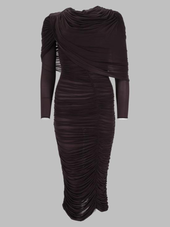 26FW 마그다뷰트림 원피스 250926 BURGUNDY