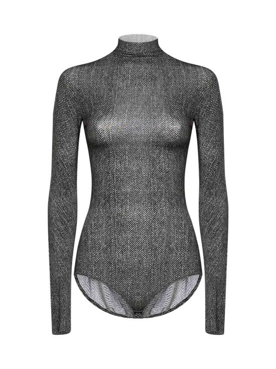 26FW 마르지엘라 시어 그라데이션 터틀넥 바디수트 S29NA0185 GRAY