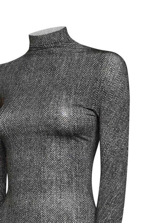 26FW 마르지엘라 시어 그라데이션 터틀넥 바디수트 S29NA0185 GRAY - MAISON MARGIELA