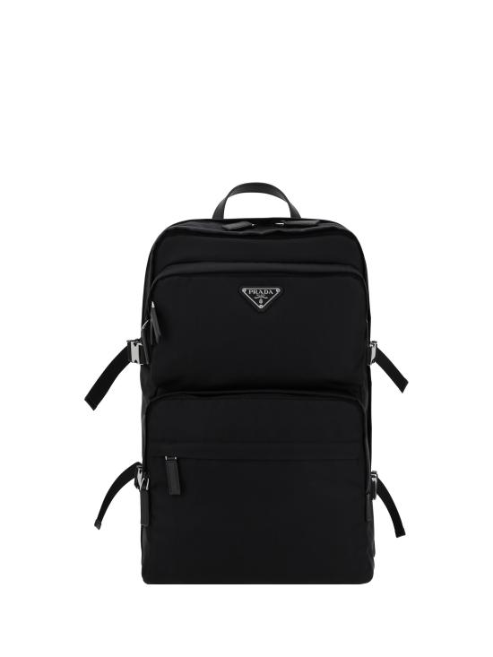 26FW 프라다 리나일론 앤 사피아노 레더 백팩 2VZ101VOOO2DMG BLACK