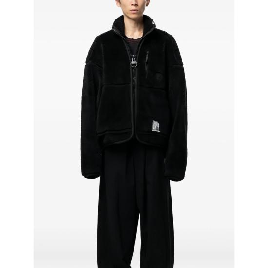26FW 메종 미하라 야스히로 플리스 집업 봄버 재킷 J17BL751 BLACK