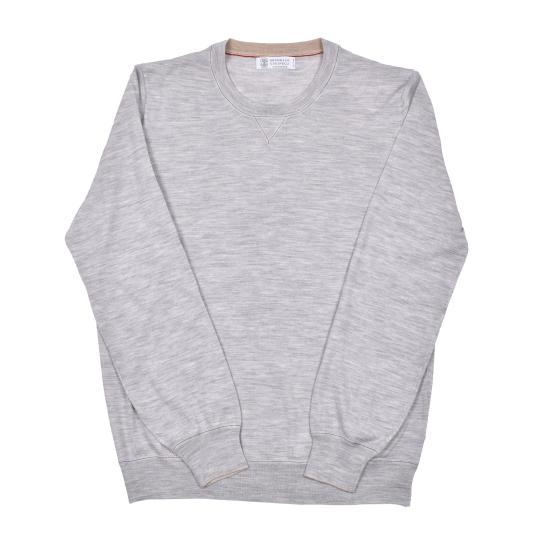  브루넬로 쿠치넬리 스웨터 i96296 GRAY - BRUNELLO CUCINELLI