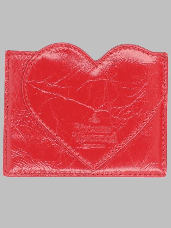 26FW 비비안웨스트우드 ORB 크로코다일 엠보싱 슬림 카드 지갑 5403000MW L00EOH401 RED - VIVIENNE WESTWOOD