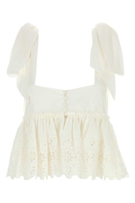 26FW 끌로에 블라우스 CH26AHT46053 107 WHITE