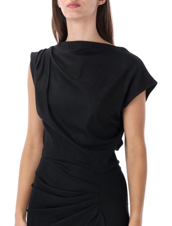 26FW 이자벨마랑에뚜왈 미디 원피스 RO0260FDD3K05E 01BK BLACK - ISABEL MARANT ETOILE