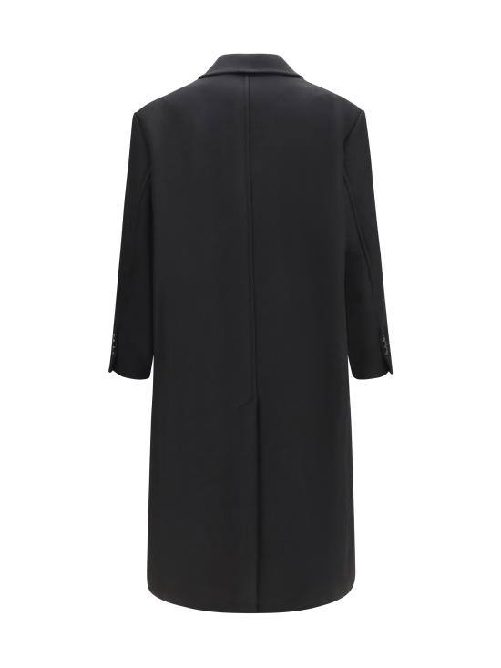 26FW 아미 울 더블 브레스트 롱 코트 HCO458WV0078 001 BLACK - AMI