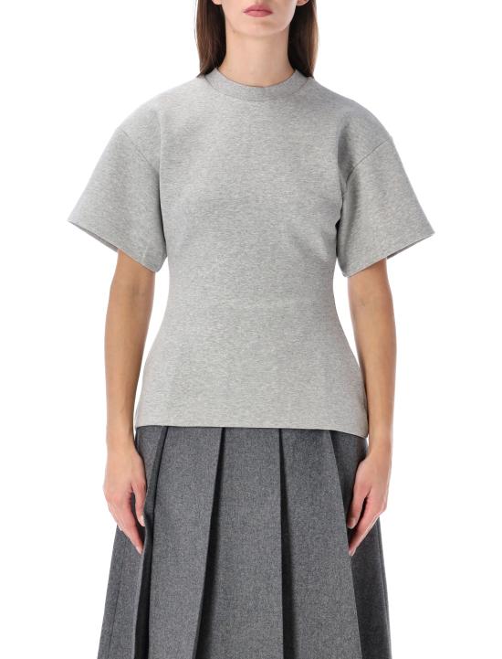 26FW 라 피신 반팔 티셔츠 LF261WT001JS036 100 MEDIUM GREY