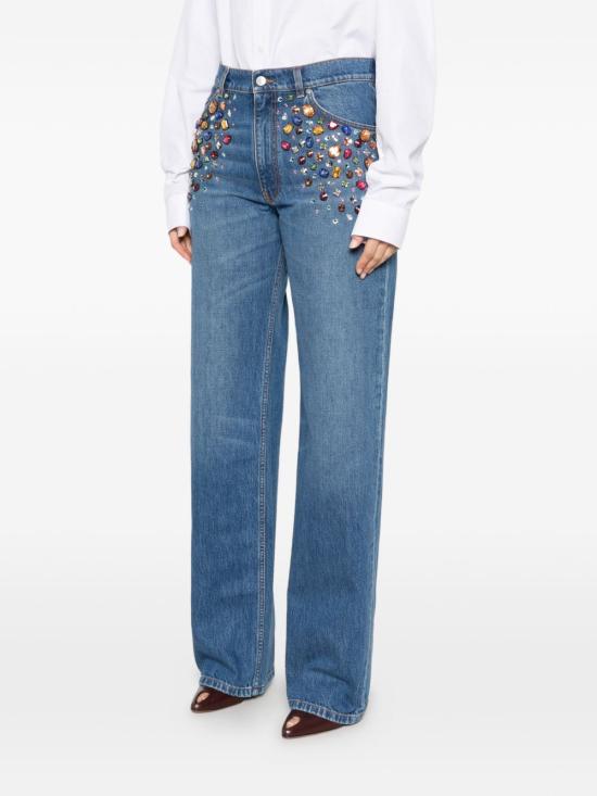 26FW 스텔라 맥카트니 스트레이트 팬츠 6D05043SQH80 4407 MID BLUE - STELLA MCCARTNEY