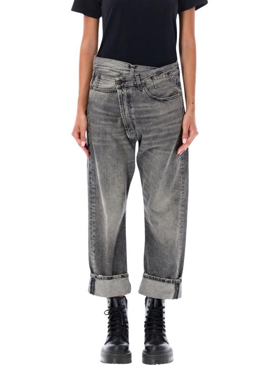 26FW 알13 KELLY 캘리 크로스오버 데님 팬츠 R13W2048549A LEYTONBLA WASHED BLACK