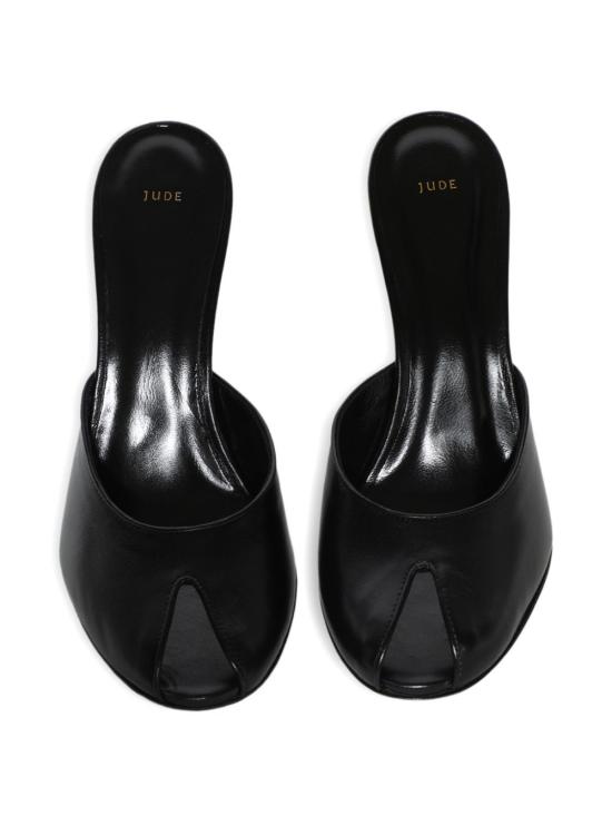 26FW 주드 힐/펌프스 DATEMULEBLACKLEATHER - JUDE
