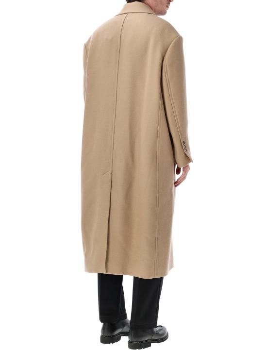 26FW 아미 울 더블 브레스트 롱 코트 HCO458WV0078 A184 BEIGE - AMI