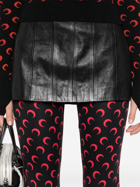 26FW 마린세르 스트레이트 팬츠 WPA111ACJER0001 BK97 BLACK RED - MARINE SERRE
