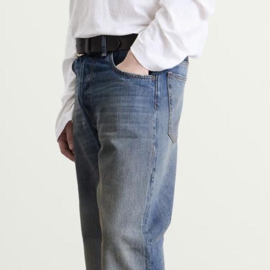 26FW 아크네 스튜디오 스트레이트 팬츠 B00496 863 MID BLUE BINGO - ACNE STUDIOS