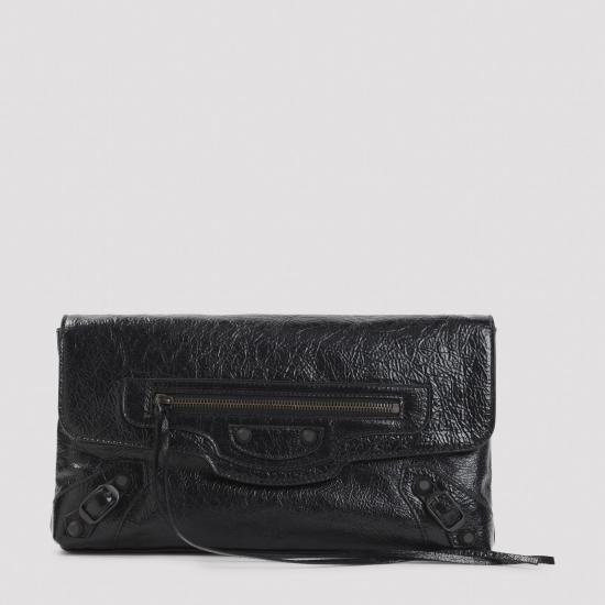 26FW 발렌시아가 르 시티 클러치 8733862ABEK1000 BLACK