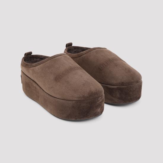 26FW 발렌시아가 알래스카 소프트 플랫폼 뮬 825258WBFC12929 LIGHT ESPRESSO - BALENCIAGA