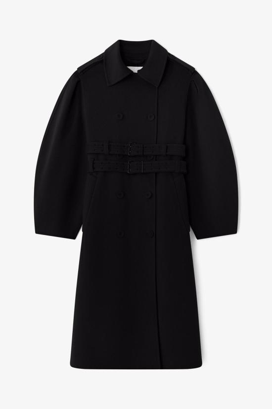 26FW 가니 코트 A1120001 099 BLACK DOM