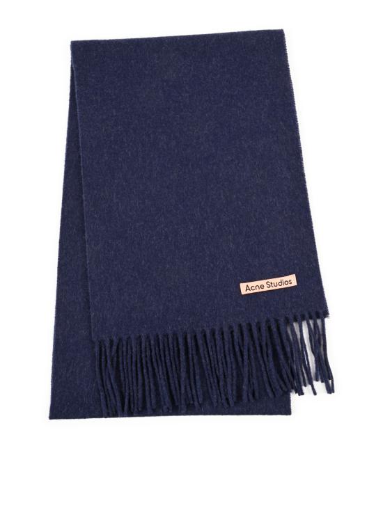 26FW 아크네 스튜디오 내로우 울 프린지 머플러 CA0218 DHG DARK NAVY MELANGE DOM