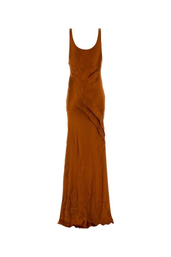 26FW 생로랑 원피스 841805Y7G27 2027 ORANGE - SAINT LAURENT