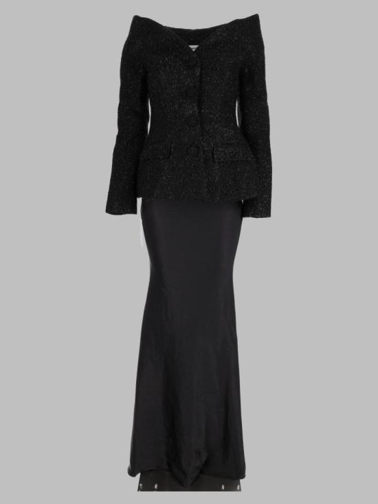 26FW 셀프 포트레이트 원피스 AW26 057XA B BLACK