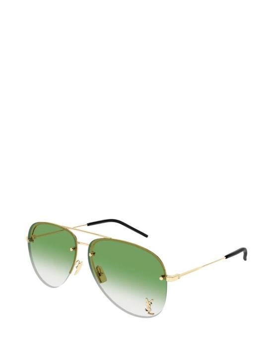 26FW 생로랑 선글라스 CLASSIC11M 010 LIGHT GOLD AND GREEN 59 - SAINT LAURENT