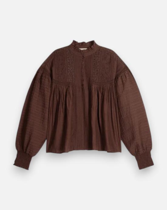  바네사브루노 셔츠 2HVA27V09771 120 BROWN
