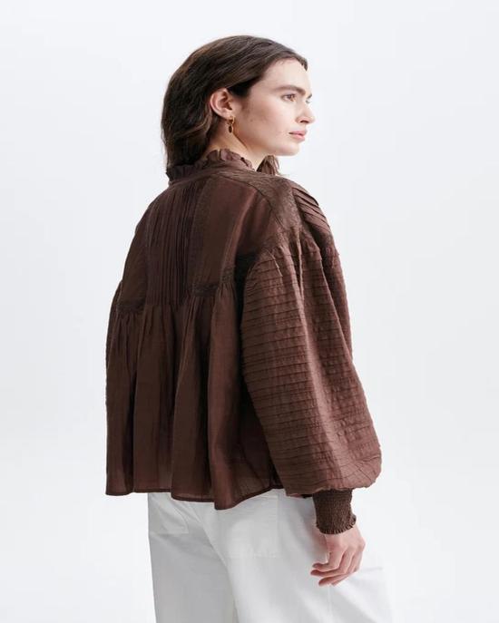  바네사브루노 셔츠 2HVA27V09771 120 BROWN - VANESSA BRUNO