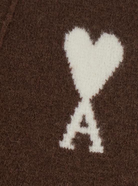 26FW 아미 가디건 UKC365 BROWN - AMI