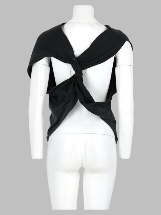 26FW 마르지엘라 업사이드 다운 트롬프뢰유 탑 S29NL0063 S24575980 BLACK - MAISON MARGIELA