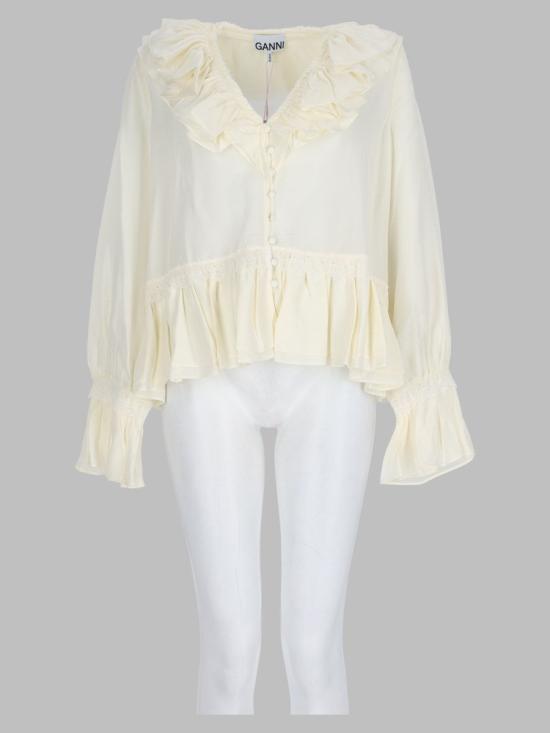 26FW 가니 셔츠 A1040527 135 WHITE