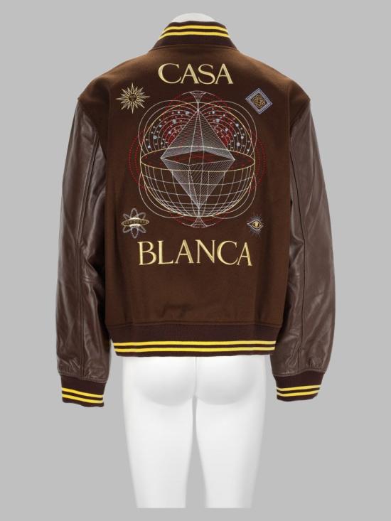 26FW 카사블랑카 자켓 M AW26 OT 258 01CELESTIALPYRAMID BROWN - CASABLANCA