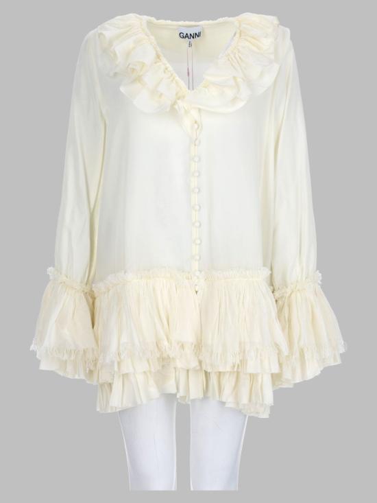 26FW 가니 셔츠 A1140039 135 WHITE