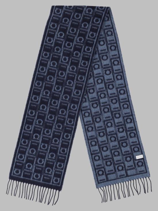 26FW 살바토레 페라가모 머플러/스카프 779247 520125004 BLUE - SALVATORE FERRAGAMO