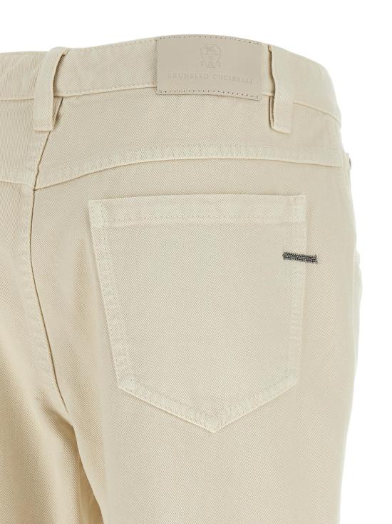 26FW 브루넬로 쿠치넬리 데님 팬츠 BR346133BM BEIGE - BRUNELLO CUCINELLI