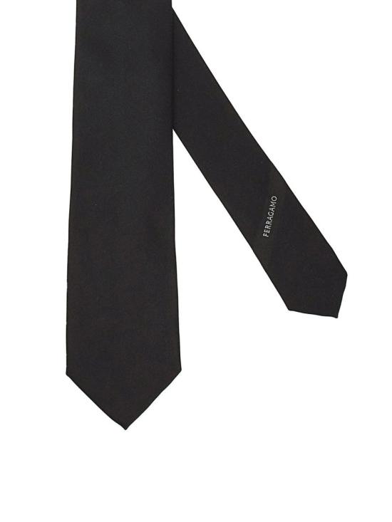 26FW 살바토레 페라가모 넥타이 763128 352655032 BLACK - SALVATORE FERRAGAMO
