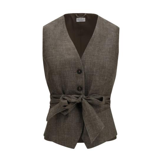 27SS 브루넬로 쿠치넬리 베스트 BRMQ194B3D06C031BB BROWN