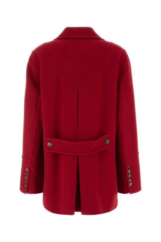 26FW 에르마노 설비노 코트 D496D725ZBG 91559 Red - ERMANNO SCERVINO