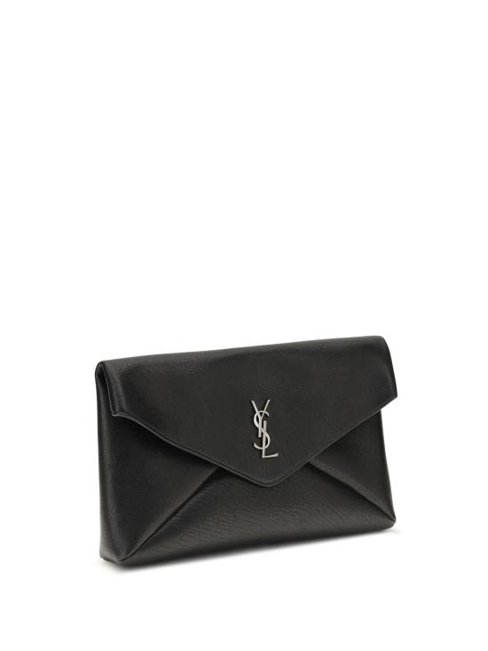 25FW 생로랑 카산드라 라지 엔벨로프 파우치 778181AACIA BLACK - SAINT LAURENT