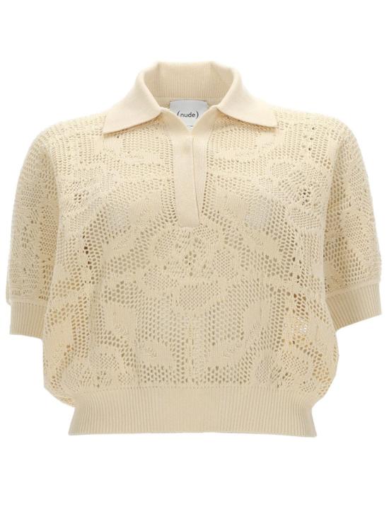 26SS 누드 폴로 티셔츠 1101E26323 01 IVORY