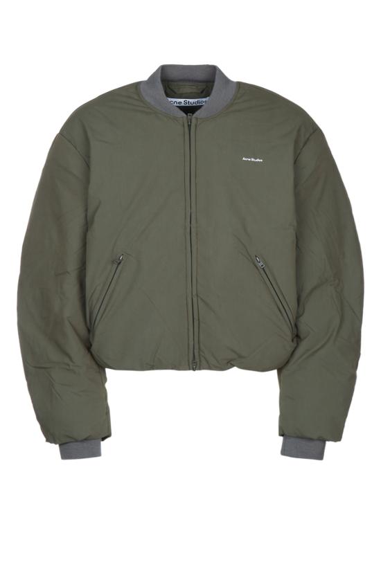 26FW 아크네 스튜디오 다운 봄버 자켓 B90897 CA3 CEDARGREEN
