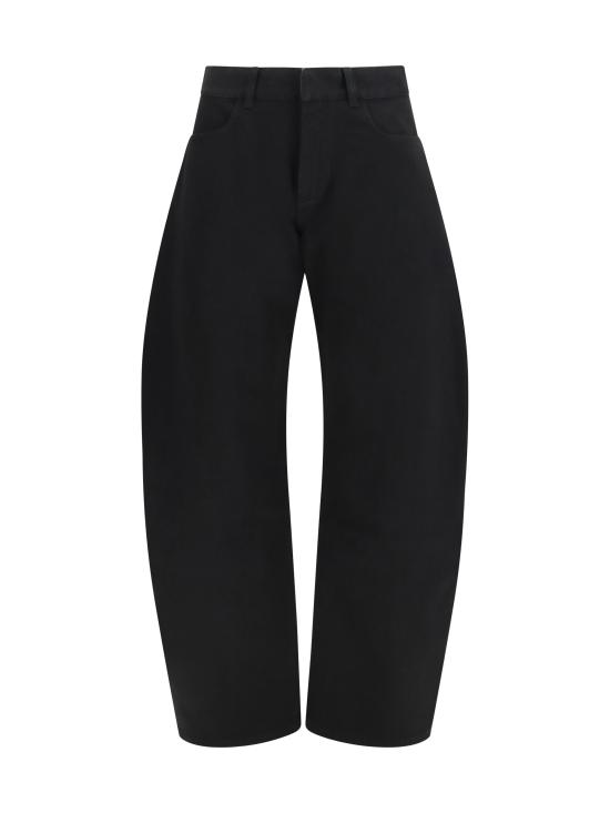 26FW 알라이아 팬츠 AA9P1215D003C BLACK - ALAIA
