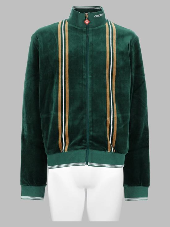 26FW 카사블랑카 자켓 M AW26 JTP 554 01GREEN BROWN OFF WHITE