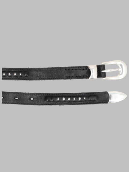 26FW 아워레가시 2cm 불렛 체인 벨트 블랙 레더 A4268BCB BLACKLEATHER - OUR LEGACY