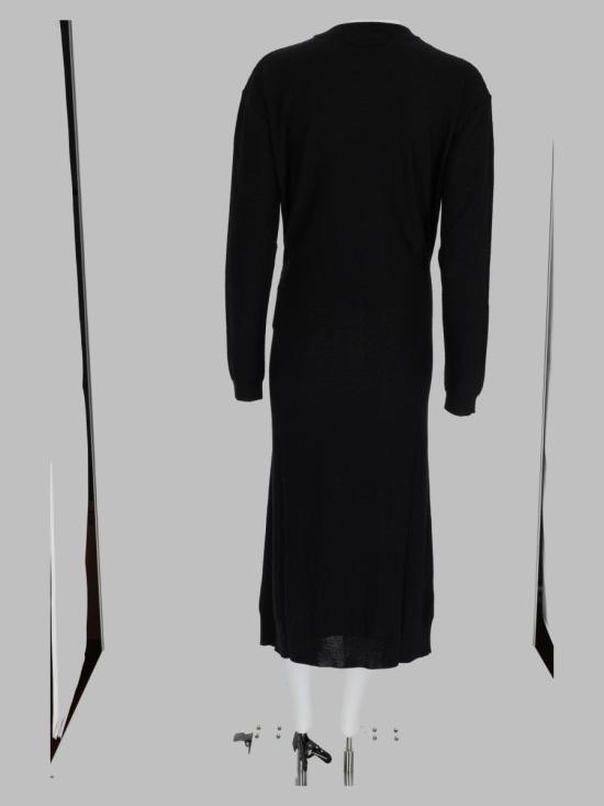 26FW 르메르 버튼 메리노 울 드레스 DR1180 LK1063BK999 BLACK - LEMAIRE
