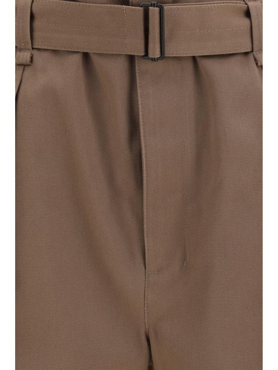 26FW 르메르 폴리코튼 트윌 라운디드 팬츠 PA1317LF1620 BROWN - LEMAIRE