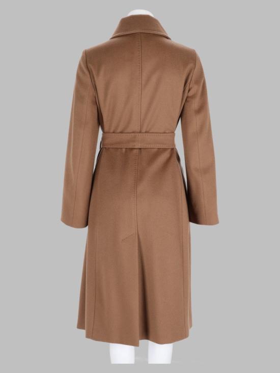 26FW 막스마라 비콜라그 벨티드 롱 코트 2626016152600 587095 BROWN - MAX MARA