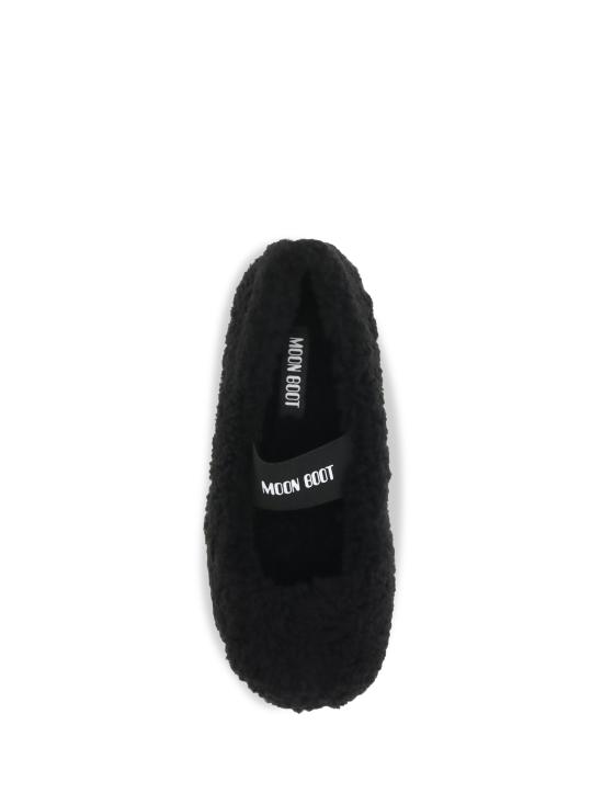 26FW 문부츠 시어링 퍼 발레리나 플랫슈즈 80D2400010 BLACK - MOON BOOT