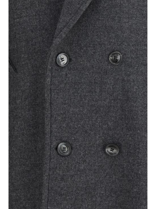 26FW 아미 울 더블 브레스트 롱 코트 FCO458WV0078 GRAY - AMI