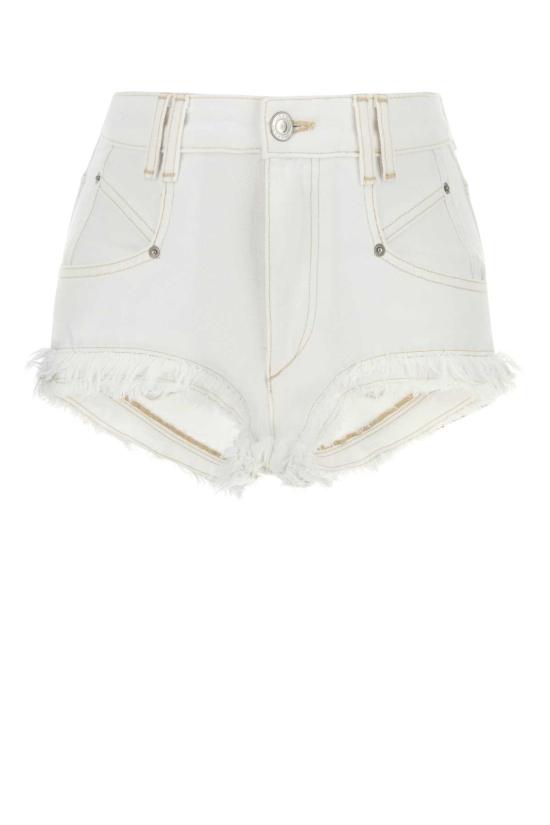 26FW 이자벨마랑 데님 숏팬츠 SH0283FAD1H02I 20WH WHITE