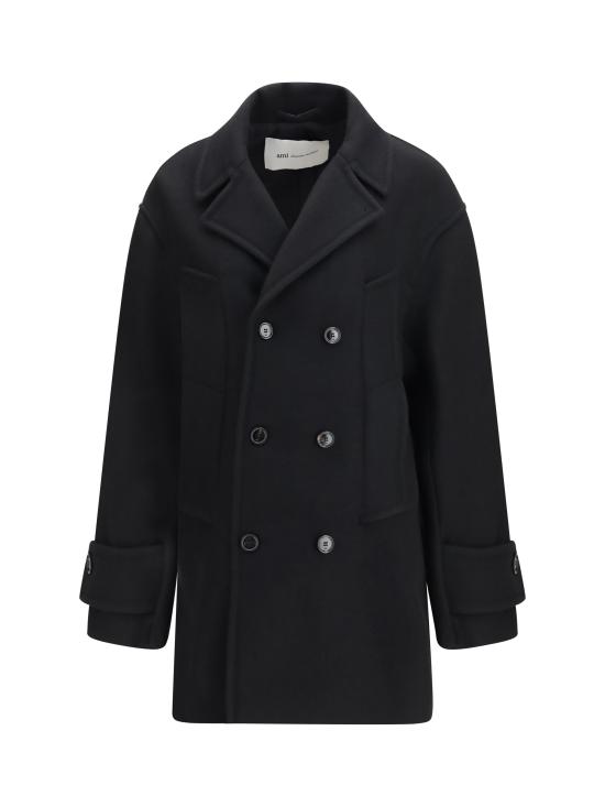 26FW 아미 코트 FCO480WV0078 BLACK - AMI
